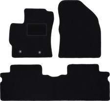 Fußmatten Automatten Velours Schwarz für Toyota Auris I 2006-2013 3-tlg
