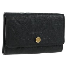 LOUIS VUITTON Monogram Empreinte Multicles 6 Key Case Black M64421 Auth 168814V