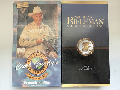 VHS Video Tape Documentary American Rifleman Funs of Valor/Curt Gowdy's Outdoor