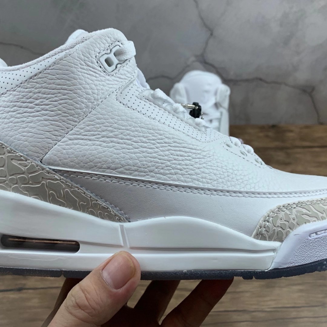 AIR JORDAN 3 RETRO シューズ 9.5 Size 9.5 - Air Jordan 3 Retro Triple White for sale online