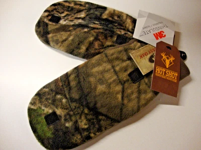 NEW LARGE HOT SHOT Men’s Camo Pop-Top Mittens 3M THINSULATE – MOSSY OAK