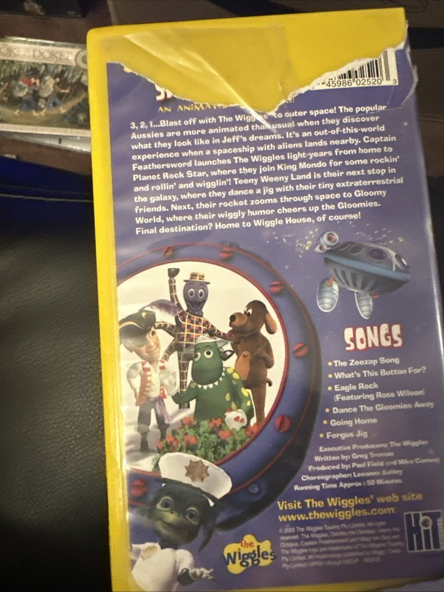 The Wiggles Space Dancing VHS 2003 Video Tape Animated Adventure