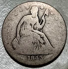 1843-O Seated Liberty Silver Half Dollar, New Orleans Mint 50C