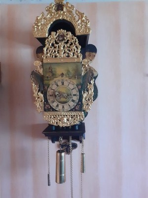 Prachtvolle Meerweibchenuhr Stuhluhr Stoltjesclok Westfriesland, Ostfriesland