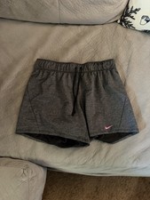 Women s Grey And Pink Nike Shorts Size Small