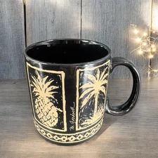 Palms and Pineapples Hawaiian Coffee Cup Mug by Island Heritage M Goodwill Mug