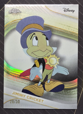 2025 Topps Chrome Disney Jiminy Cricket White Refractor 28/30 | eBay