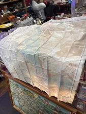 1950 USAF CL 403 CL 402 2 Sided Map Silk? Nylon? Red Sea Gulf Of Aden F