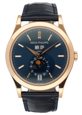 Patek Philippe Complications 5396R Blue Dial Mens Watch Box Papers