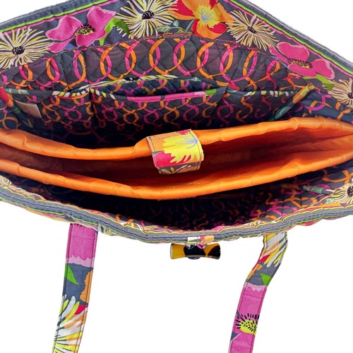 Borsa da lavoro Vera Bradley Jazzy Blooms 2013 borsa per laptop pannolino borsa trapuntata tasche - Foto 3 di 3