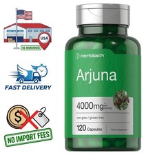 Arjuna Bark Terminalia arjuna 4000mg Extract 120 Capsules Natural Herbal