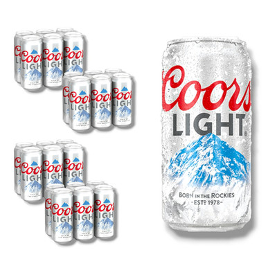 Coors Light Bier 24 x 355ml Dose - Import USA 4,2% Vol.