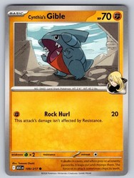 Cynthia's Gible 109/217 Ascended Heroes