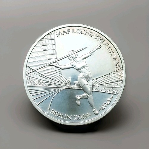 10 Euro IAAF Leichtathletik WM Berlin Deutschland 2009 - Gedenkmünze Silber