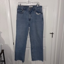 Abercrombie Fitch The 90s Relaxed High Rise Curve Love Jeans Womens Size 31/12