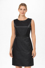 MARC BY MARC JACOBS BLACK COCKTAIL KNEE LONG DRESS 6 M MEDIUM GOLD BACK ZIPPER