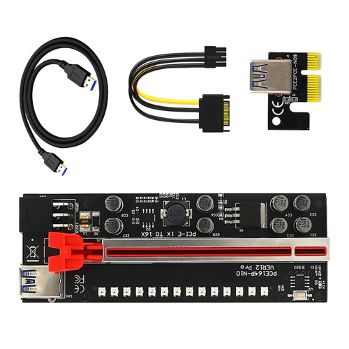 Graphics Adapter Card PCIe Riser Powered Mining GPU Extension Cable