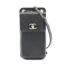 Chanel Matelasse Phone Holder Lambskin Shoulder Bag 972429
