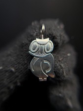 Native American Sterling Silver Owl Pendant