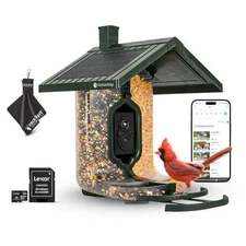 Feathersnap Smart Bird Feeder with AI Bird Identification & HD Camera –...