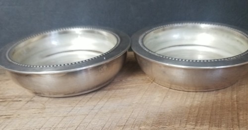 Piezas de bandeja redonda de colección con placa de plata fina Blackinton desde 1865 #50 con vidrio - Imagen 5 de 11