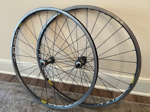 Mavic Cross Link Wheelset 26" Clincher 135mm 100mm 9mm QR 9 Speed Rim Brake Gray