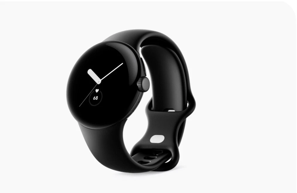 Google Pixel Watch 41mm Matte Black Stainless Steel Case with