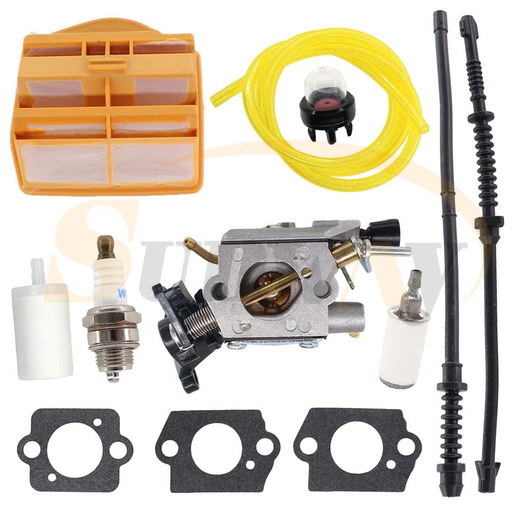 Carburetor Air Filter Kit For Husqvarna 445 445E 450 450E JONSERED CS2245 CS2250