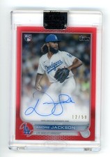Andre Jackson 2022 Topps Clearly Authentic CAA-AJ Red Parallel Auto SP RC /50