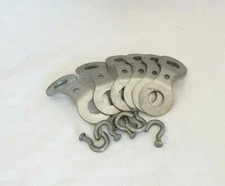 6 Heavy Duty Double Stake Swivels Tapping Earth Anchor Trapping