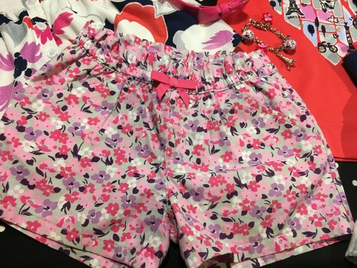 Gymboree Eiffel Flowers skirt shorts blouse tee top bracelet headband 4 5 lot - Picture 5 of 10