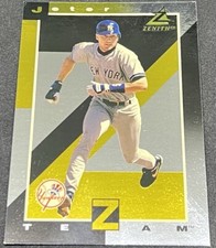 DEREK JETER 1998 Pinnacle Zenith Z-TEAM GOLD PARALLEL FOIL ! YANKEES ! RARE !