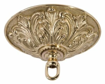 B&P LAMP SUPPLY Heavy, Antique Style Cast Brass Ceiling Canopy Kit, 5 1/2" dia. 11877JB