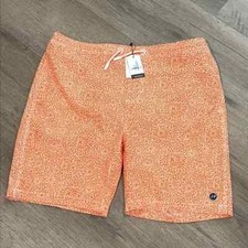 NWT johnnie-o Youth Boys Elastic Board Shorts Swim Trunks Parrish Clementine