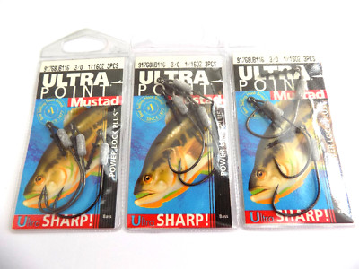 MUSTAD ULTRA POINT POWER LOCK PLUS - 91768UB116 - 3/0 1/16 oz. - 9 HOOKS - SS81