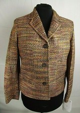 NEW Liz Claiborne Womens PETITE MEDIUM Multicolor Lined Blazer Jacket PM 129