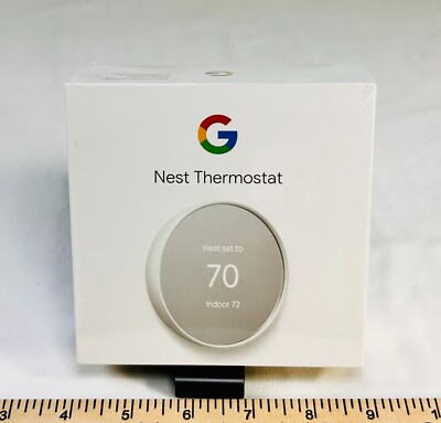 Google Nest Thermostat G4CVZ Programmable Wi-Fi Thermostat - Snow
