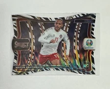 2020 Panini Select UEFA EURO #141 Martin Braithwaite Zebra Prizm Case Hit SSP