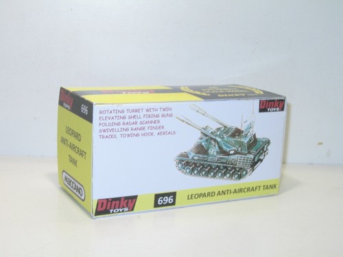 N158 Box Redone Dinky Toys for Cheetah Leopard Anti-Aircraft Military - Picture 3 of 3