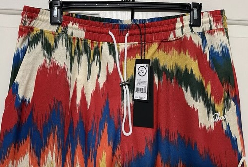 NWT Akoo size 2XL red blue yellow Palisades pull on Shorts mens $110 - Picture 3 of 5