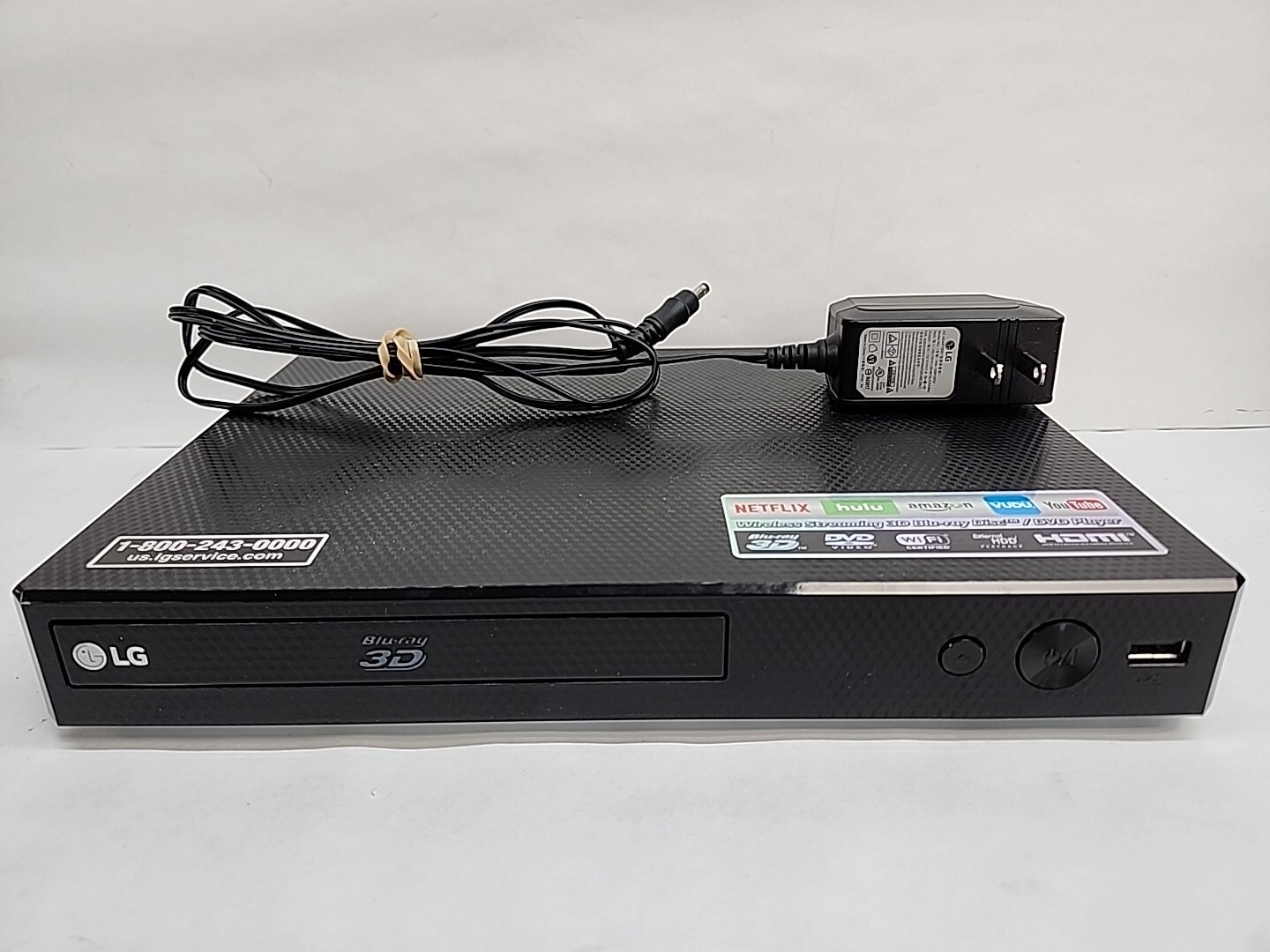 LG Blu-Ray / DVD / 3D Blu-Ray Player Model BP550 Compact Wi-Fi Streaming- TESTED