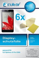 6X Schutzfolie FüR Lg Optimus G Pro Klar Displayschutzfolie Folie Ecultor