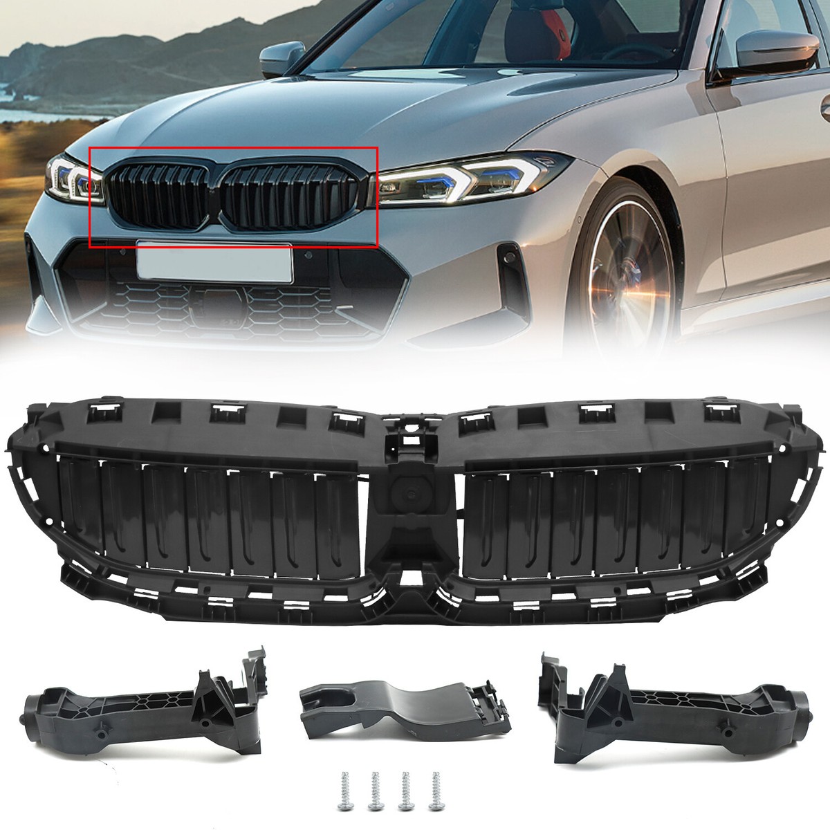 FRONT UPPER RADIATOR Grille Active Air Shutter For 17-2020 Bmw 5 Series G30 G31 £103.99 - UK