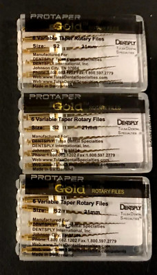 Dentsply ProTaper Gold Files Assorted S2 25mm - 3 Packs
