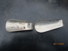 2 Vintage Advertising Metal Shoe Horns from Chicago