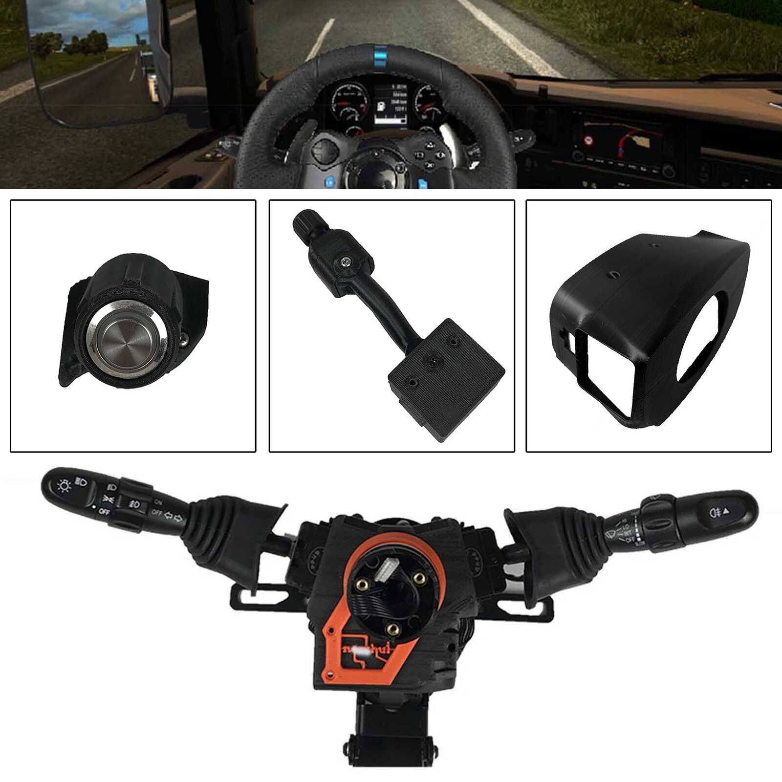 Upgrade Type DIY Racing Simulator Steering Wheel Turn Signal Wiper Lever  Switch For Logitech G27 G29 G920 G923 Logitech With Cover 