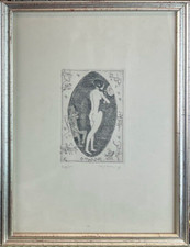 FRANCO ROGNONI (1913-1999) OPERA Incisione Acquaforte Carta Firmata con Cornice