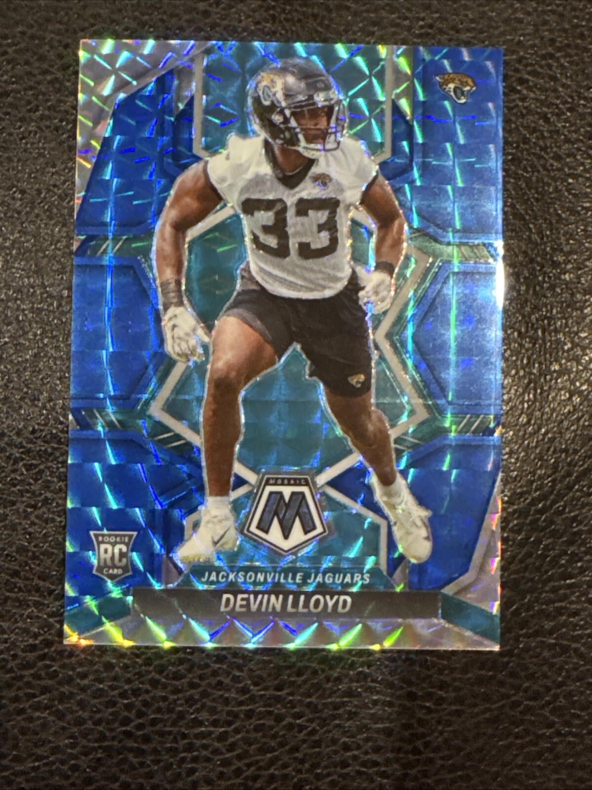 2022 Panini Mosaic Rookies Blue Mosaic Prizm /99 Devin Lloyd #375 Rookie RC