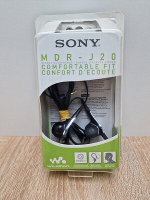 SONY Walkman   MDR-J20 / Stereo-Kopfhörer / Schwarz /mit OVP 