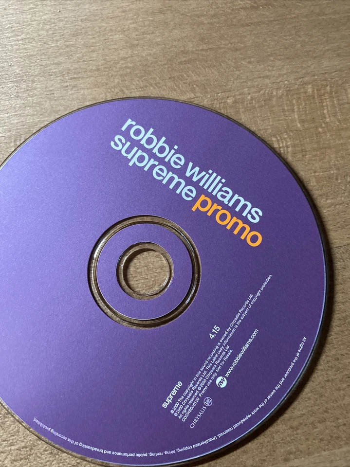 Robbie Williams ‎– Supreme Promo Single CD 2000 NEU new - Bild 3 von 4